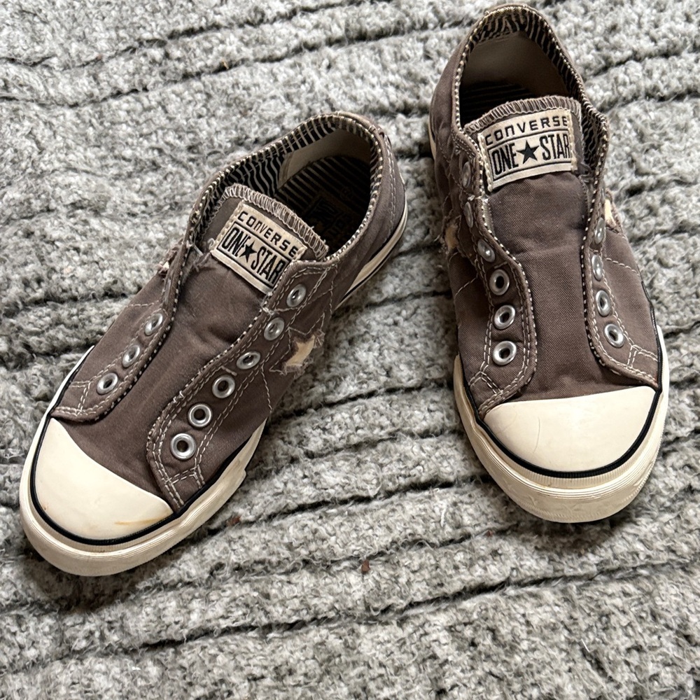 Converse One Star woman’s sneakers in Brown and Cream